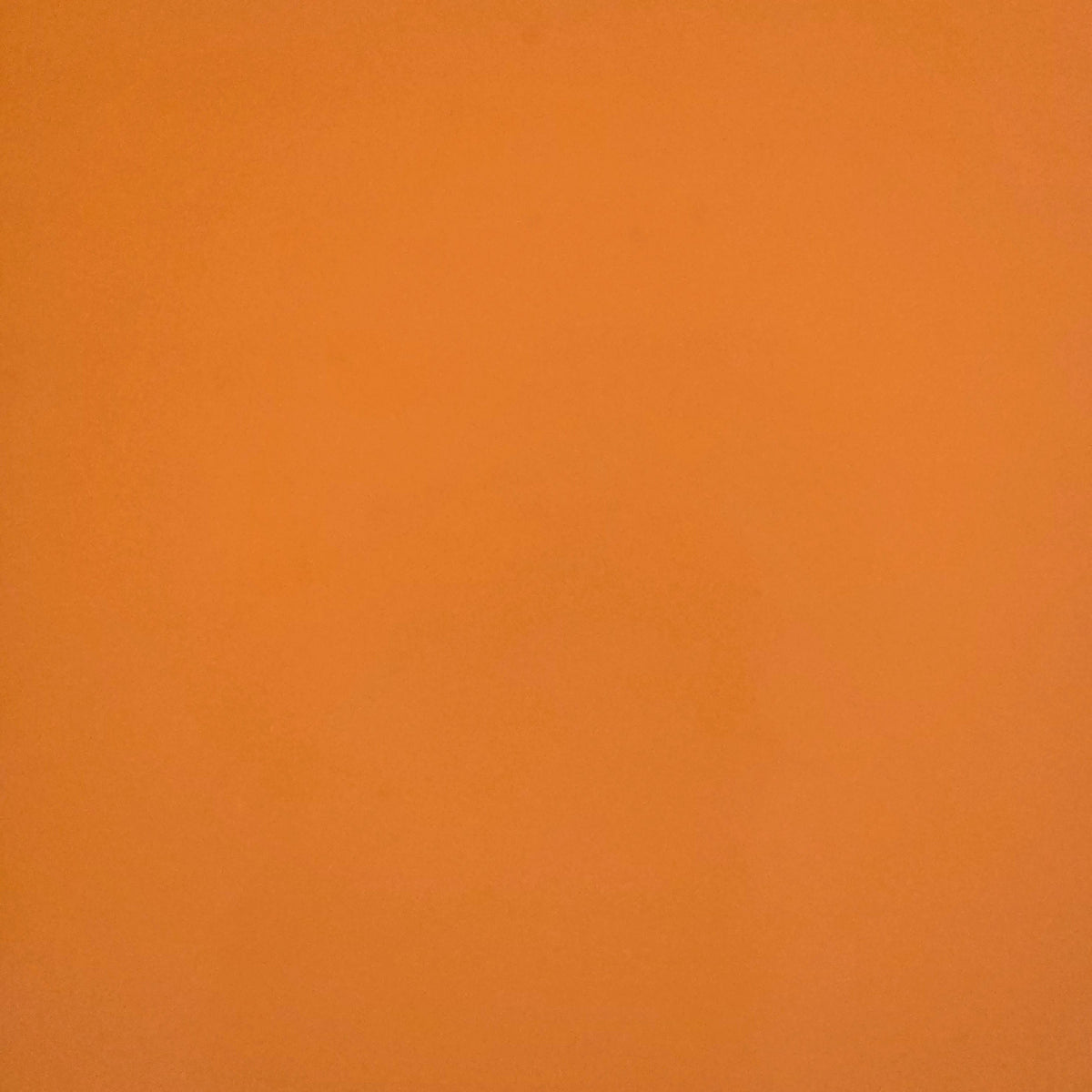Glossy orange permanent vinyl sheet, 12x12 inches, square