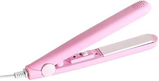Pink mini flat iron heat sealer with cord and vented top, 2-in-1 design