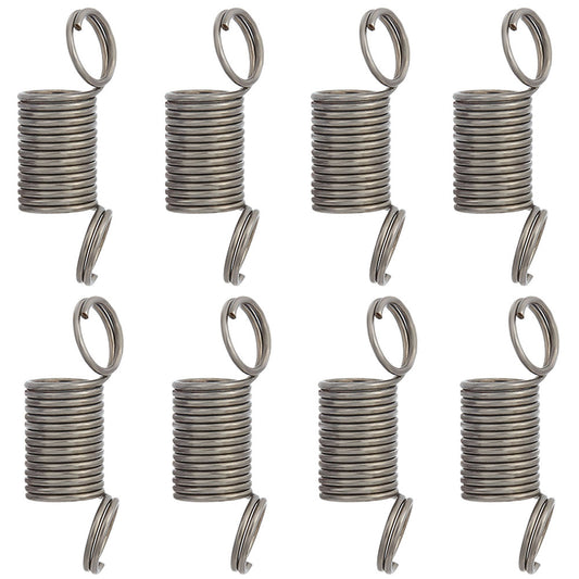 Gunmetal spring bead clamp, coiled metal ring with clasp ends