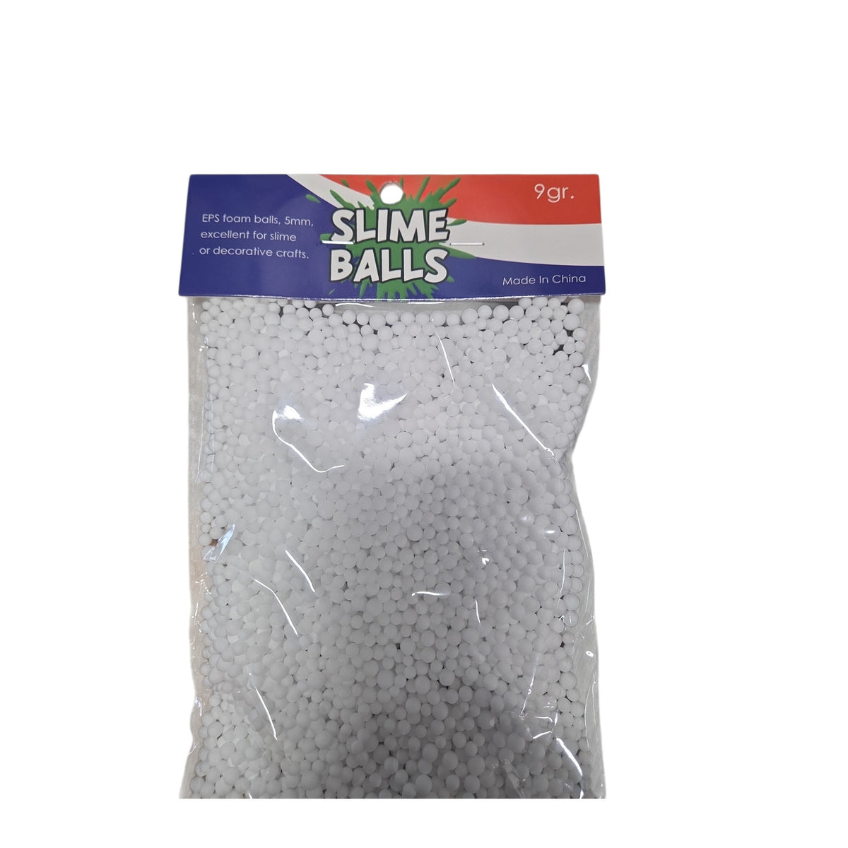 5mm EPS foam slime filler balls, white