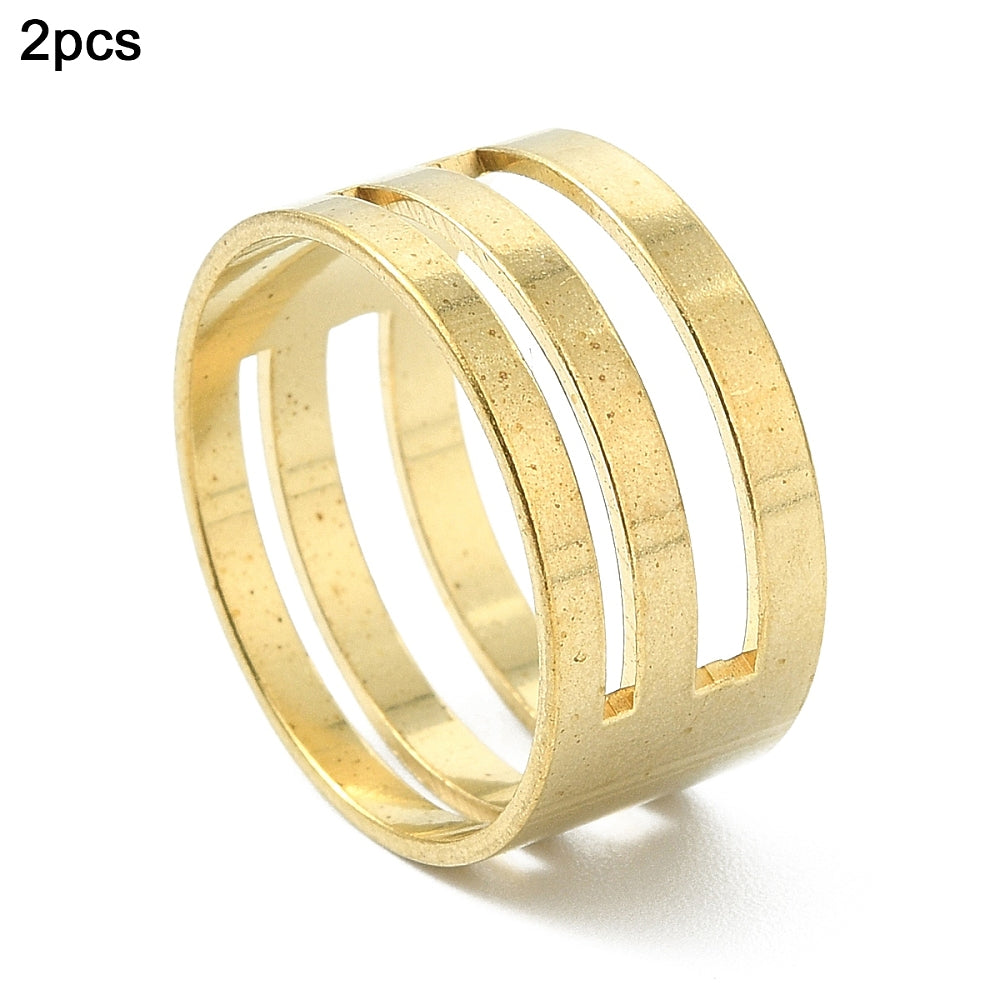 Brass jump rings set of 2, circular metal rings for jewelry making