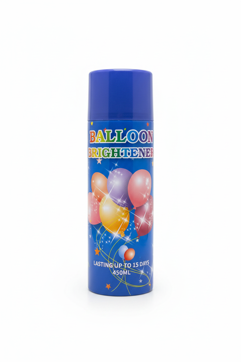 Balloon Brightener Spray Can - Studio Photo