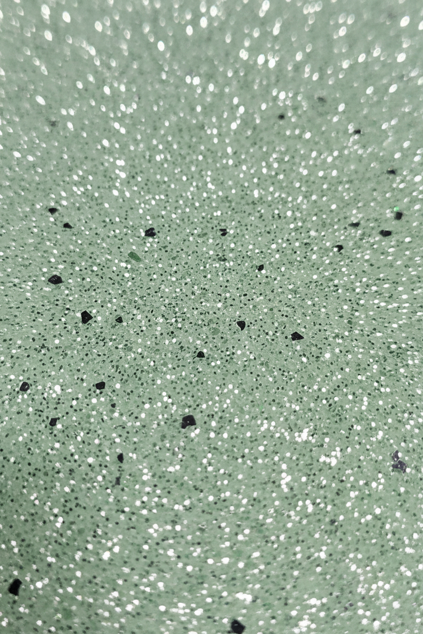 Light green glitter foam sheet, 2mm thick, 8x12 in