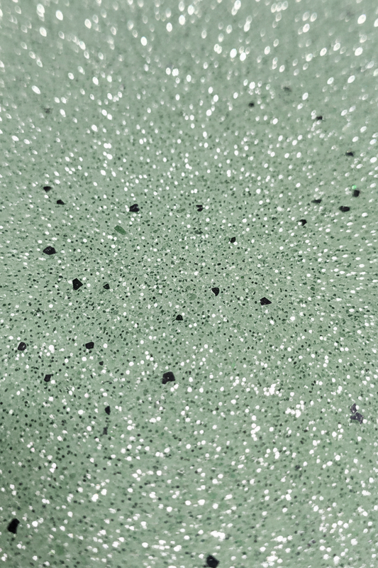 Light green glitter foam sheet, 2mm thick, 8x12 in