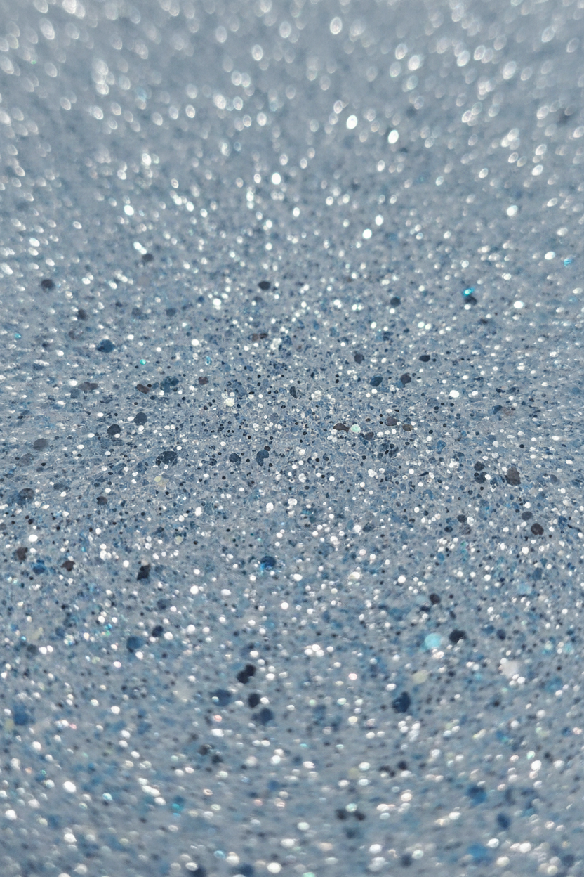 Light blue glitter foam sheet, 8x12 in, 2mm thick