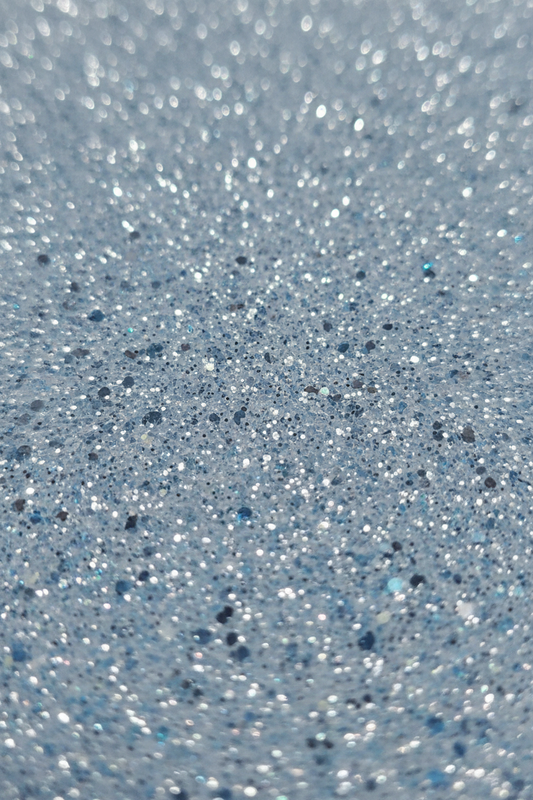 Light blue glitter foam sheet, 8x12 in, 2mm thick