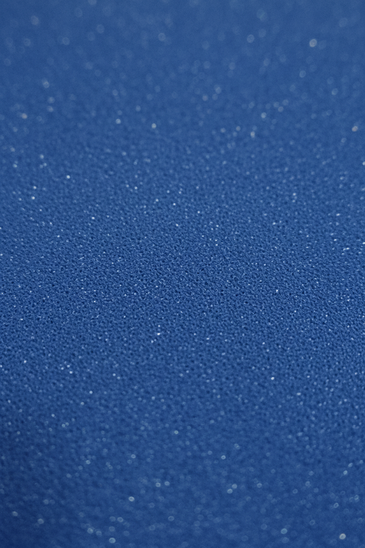 Blue matte foam sheet, 2mm thick, 8x12 in, textured surface