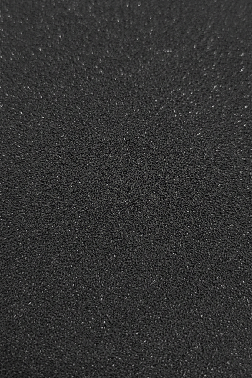 Black matte foam sheet, 2 mm thick, textured surface, 8 x 12 in.