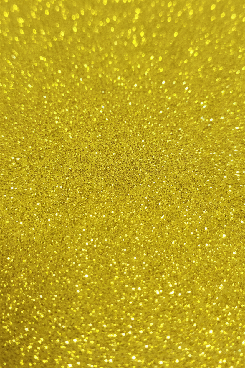 Yellow glitter foam sheet, 2mm thick, 8x12 in, sparkly gold-yellow texture