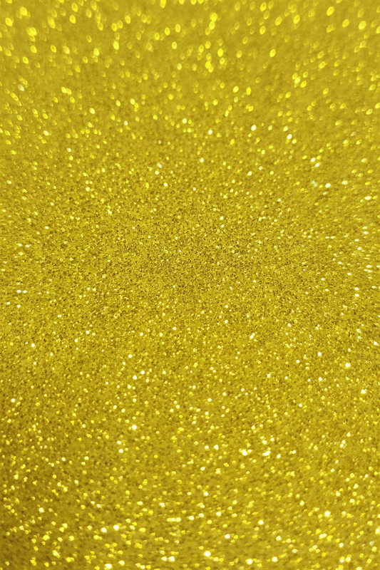 Yellow glitter foam sheet, 2mm thick, 8x12 in, sparkly gold-yellow texture