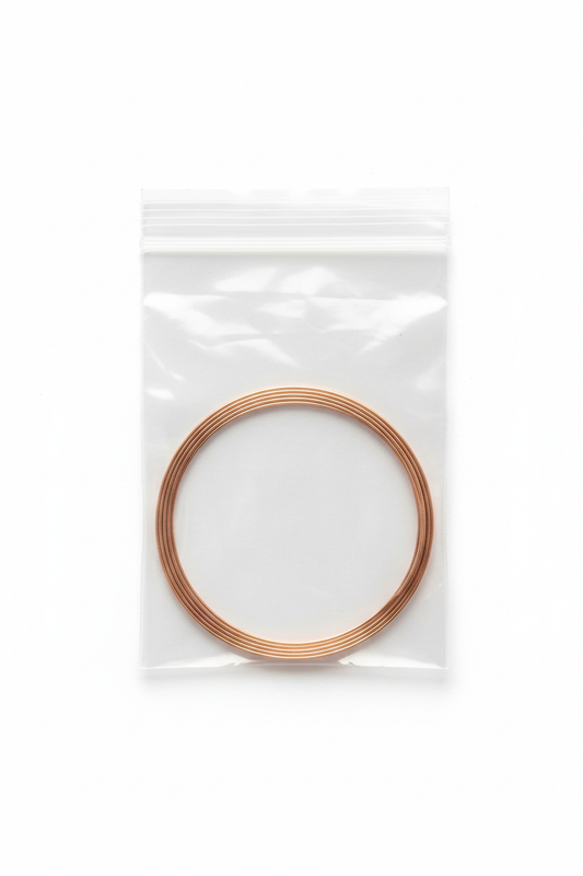 Memory Wire Coil in Clear Bag - Studio Photo