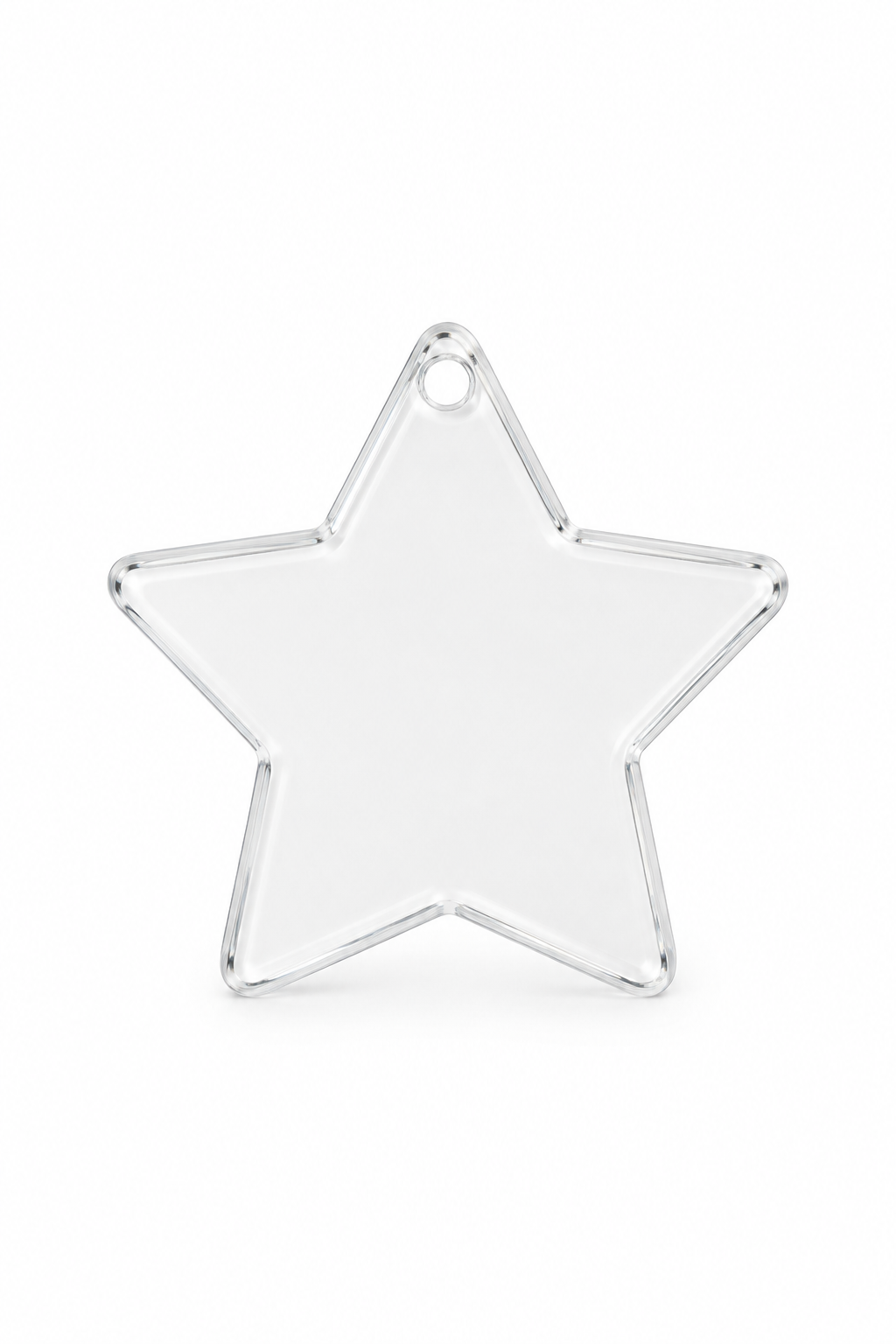Propuesta de foto de la estrella acrílica transparente