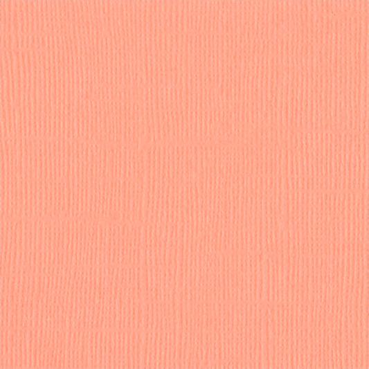 12x12 canvas texture cardstock, mono coral cream, square sheet