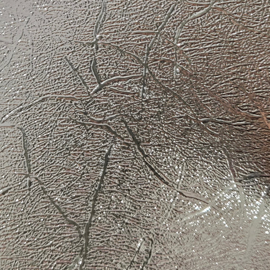 Bronze textured metallic permanent vinyl sheet with raised crackle pattern