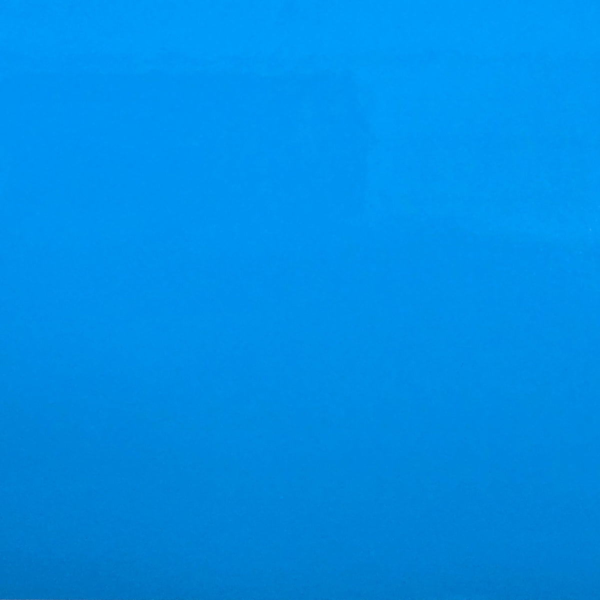 Medium blue glossy permanent vinyl sheet, 12x12 inch square