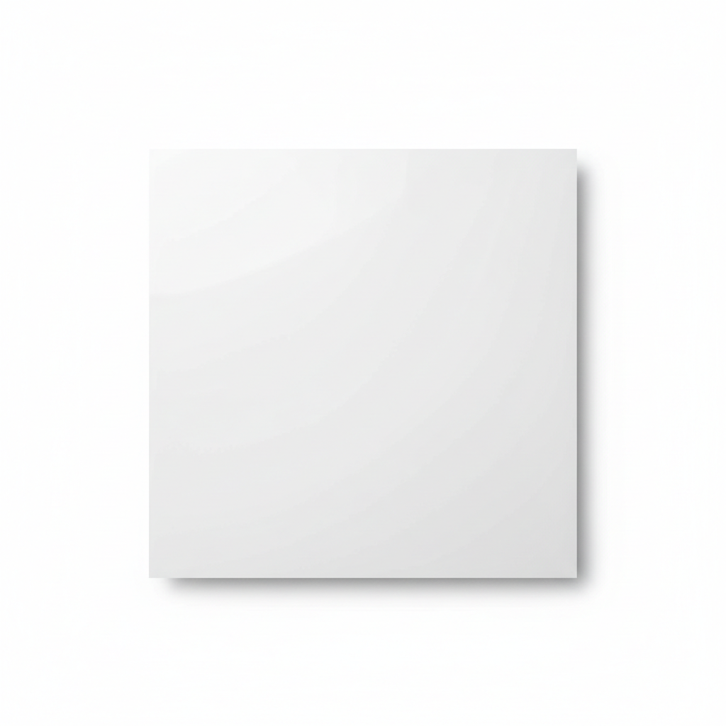 White glossy permanent vinyl sheet, 12x12